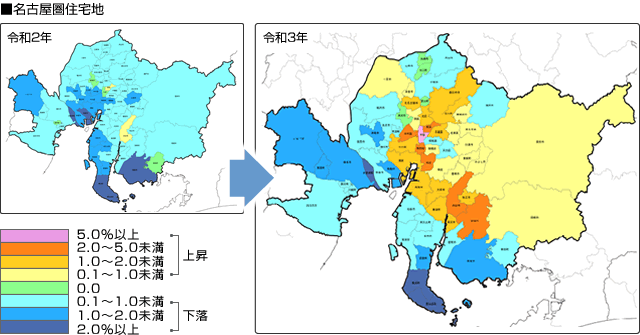 ■名古屋圏住宅地