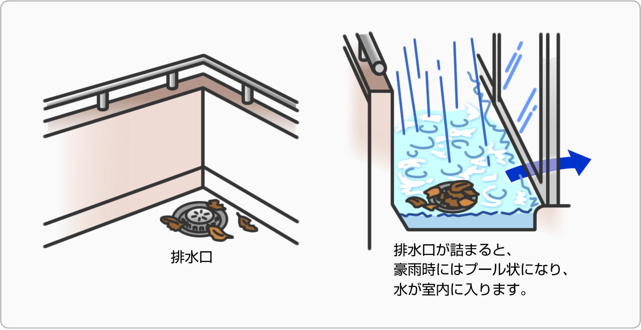 排水溝の掃除