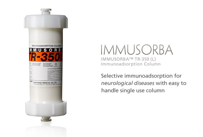 IMMUSORBA TR: Selective immunoadsorption for neurological diseases with easy to handle single use column