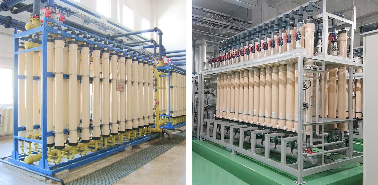 Equipment Installation Example of Microza® Water Treatment Process UN Series