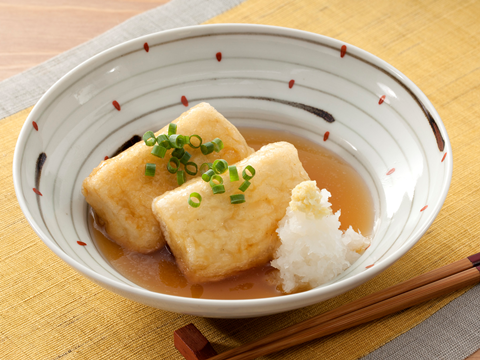 冷凍で水きり短縮！揚げ出し豆腐