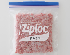 レンジで解凍マット_冷凍豚ひき肉200g