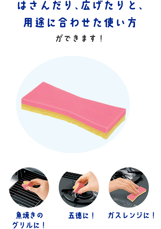はさんだり、広げたりと、用途に合わせた使い方ができます！
