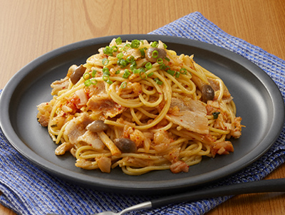 画像：豚キムチパスタの完成イメージ