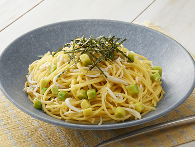 画像：しらすとアボカドの和風パスタの完成イメージ