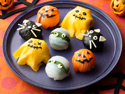 画像：ハロウィーン手まりずしの完成イメージ