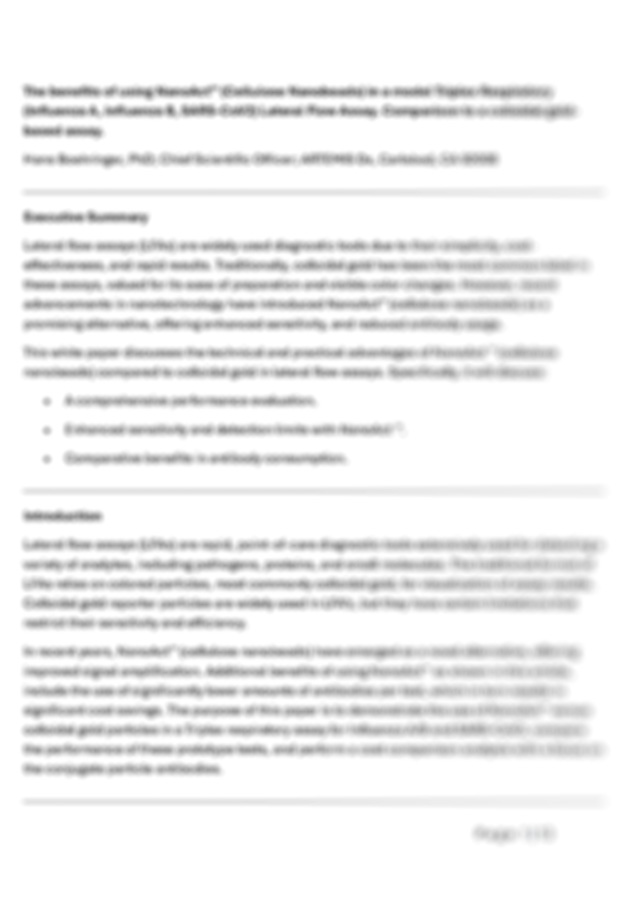 抗体量削減に関するWhite Paper